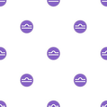 Seamless pattern with libra zodiac sign. Astrological, horoscope sign. Zodiac symbol. Air element. Sticker. Vector illustration for design, web, wrapping paper, fabric, wallpaper.のイラスト素材