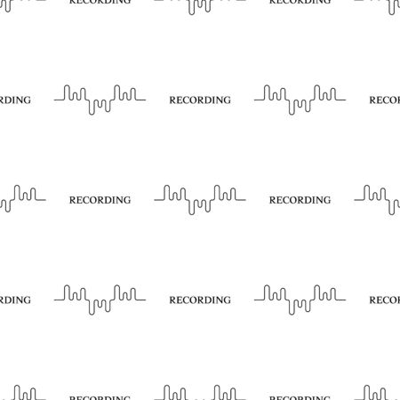 Seamless pattern with line style icon of sound wave on white background. Recording studio. Vector illustration for design, web, wrapping paper, fabric.のイラスト素材