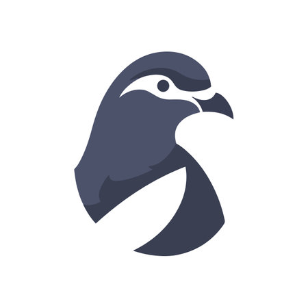 Pigeon bird logo design isolated on white background. Vector illustration for any designのイラスト素材