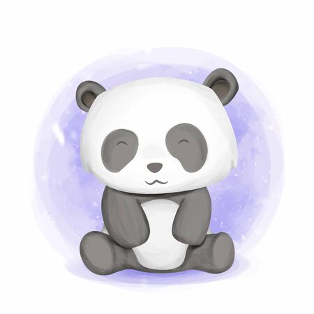Cute illustration Baby Animal For Nursery, Baby Shower, and Printsのイラスト素材