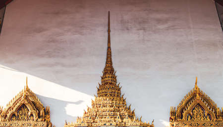 Buddhist temple in Bangkok, Thailandの写真素材