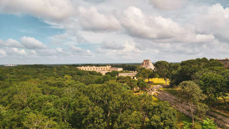 Ruins of the ancient city of Uxmalの写真素材