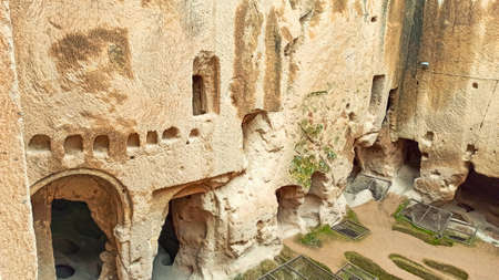 Gumusler ruins and the monastery in Gumusler, Nigdeのeditorial素材