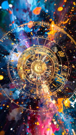 photorealistic metallic mandala engraved with detailed alchemical runes, surrounded by sacred geometry grids, soft shadows, gold and silver tones, no text, no faces, artistic copy space for designの素材