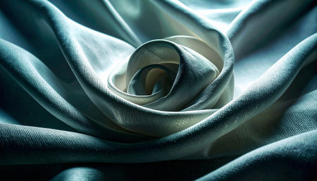 Macro close up of natural soft white linen folds with gentle shadow patterns, minimal abstract calm concept, natural diffused lightの素材