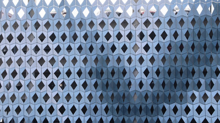 Abstract background of modern architecture, detail of the facade of a modern building