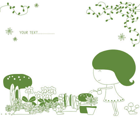 Environmental cartoonのイラスト素材