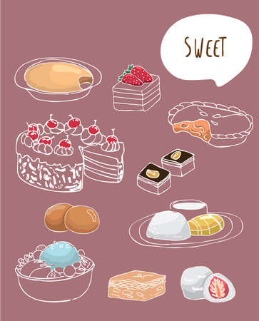 Sweet sweet vectorのイラスト素材