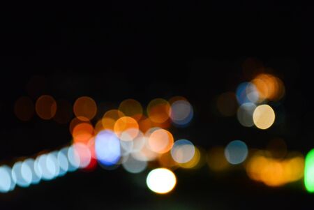 Bokeh background black bright color varietyの写真素材