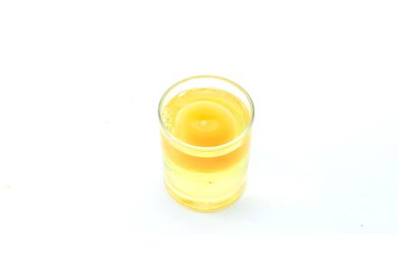 Fresh egg in a glassの写真素材