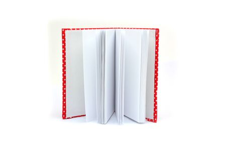 blank book isolated on whiteの写真素材