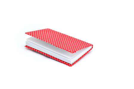 blank book isolated on whiteの写真素材