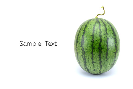 watermelon on a white backgroundの写真素材