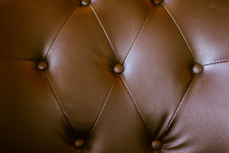 Close up leather sofa background for textureの写真素材