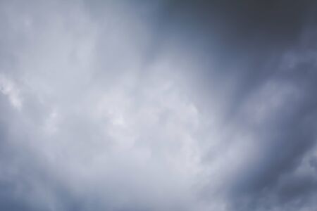 sky and cloud storm background soft focusの写真素材