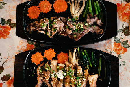 Beef steak Japanese foodの写真素材