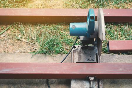 Steel cutter machineの写真素材
