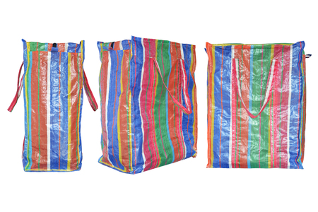 Group of colorful bag on a white backgroundの写真素材