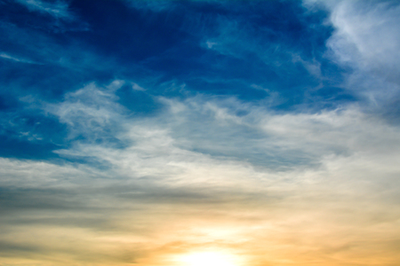Sky sunset backgroundの写真素材