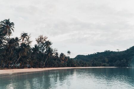 View of the sea and the beach.の写真素材