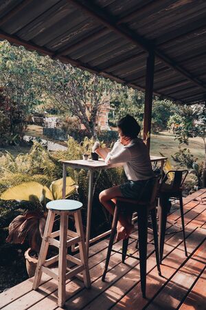 Cute girl reading a book, hobby and resting concept.