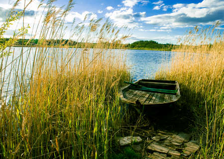 Boat lakeの写真素材