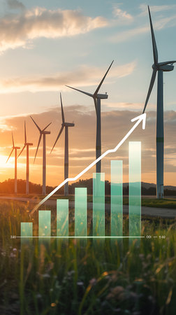 Environmental conservation technology and approaching global sustainable ESG by clean energy and power from renewable natural resourcesの素材