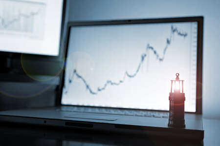 Lighthouse as a hope for the bestの写真素材