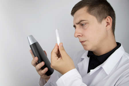 A laboratory technician tests the shampoo for toxins, sulfates and other carcinogenic additives. The...