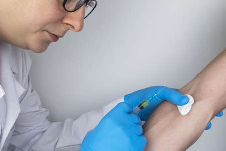 The concept of dependence and injecting drugs into one's veins.