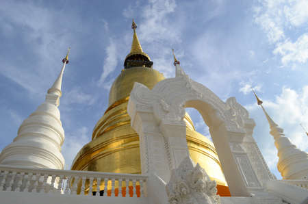 pagoda at Suandok templeの写真素材