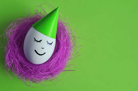 Abstract Easter eggの写真素材