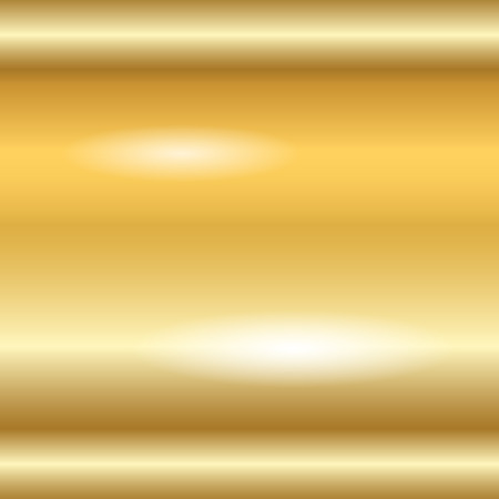 Gold texture. Golden gradient smooth material background. Textured bright metal with light, shiny. Metallic blank backdrop decorative pattern. Abstract art for banner, invitation. Vector Illustration.のイラスト素材