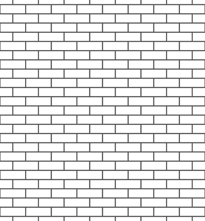 Brick wall seamless pattern. White and gray surface exterior background. Blocks and cement construction. Abstract brickwork texture prints. Design template for architecture, facade Vector Illustrationのイラスト素材