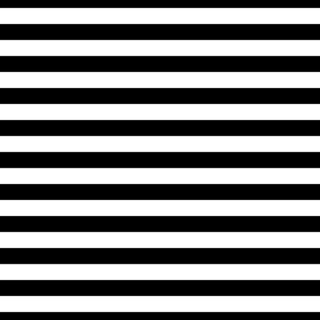 Striped seamless pattern with horizontal line. Black and white fashion graphics design. Strict graphic background. Retro style. Template for wallpaper, wrapping, textile, fabric. Vector Illustration.のイラスト素材