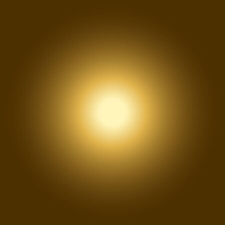 Gold background. Light yellow burst. Golden bling shine. Glitter, sparkle and glowing orange circles, stars. Decorative template holiday, christmas. Graphic design hot effect. Vector illustrationのイラスト素材