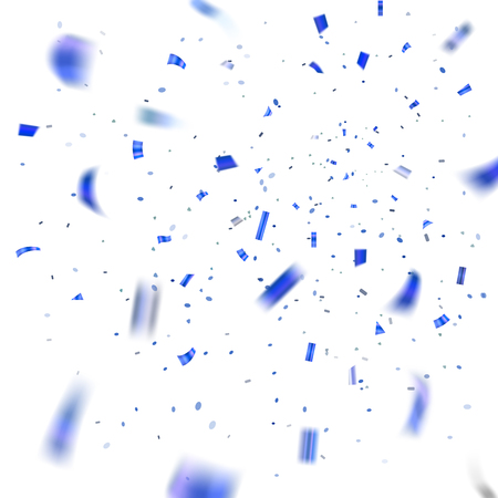 Blue confetti design.のイラスト素材
