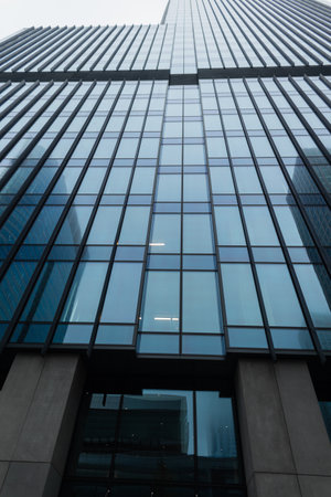 Modern beautiful glass office building. Business, finance and construction