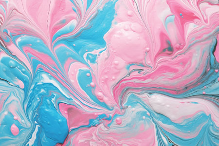 Beautiful colorful blue and pink acrylic paint. marble textureの素材