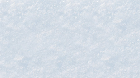 Snowy field on a sunny day. Winter and frost. Snow texture.の写真素材
