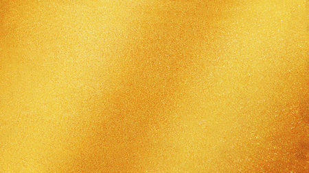 Gold wall texture background. Yellow shiny gold foil paint on wall sheet with gloss light...