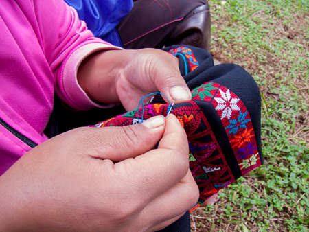 Tribal embroidery