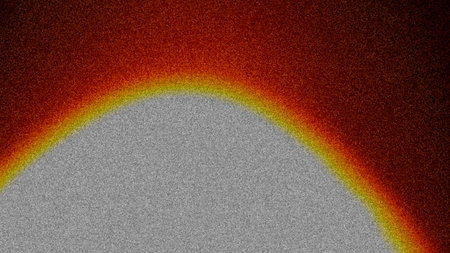 Rainbow in the form of a circle on a dark background.