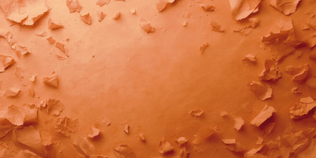 Orange paint on the wall. Abstract background and texture for design.の写真素材