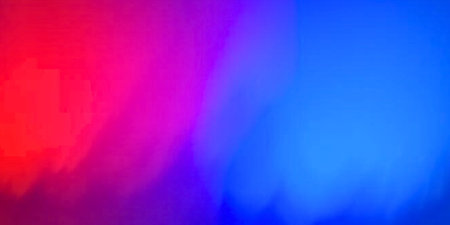 Refraction of light in a dark blue and red gradient. Abstract background