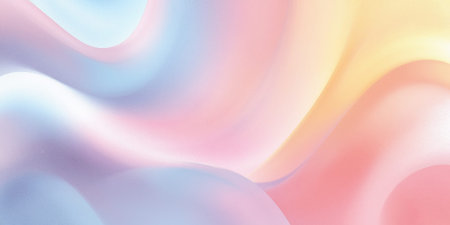 abstract background with smooth lines in pastel colors, 3d render