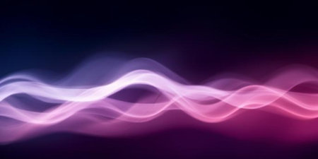 Abstract background with wavy lines and bokeh effect, design element