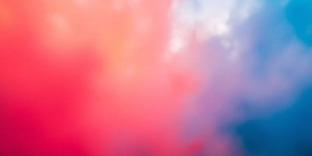 Abstract blurred background of colorful sky with cloud in soft pastel colorの写真素材