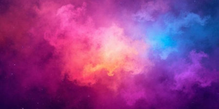Abstract background with stardust and nebula. Colorful galaxy.