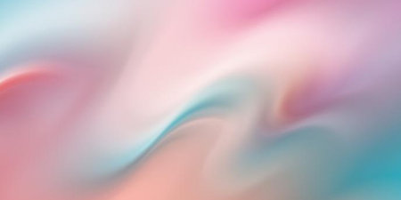 Colorful abstract background with smooth lines in blue, pink and white colors